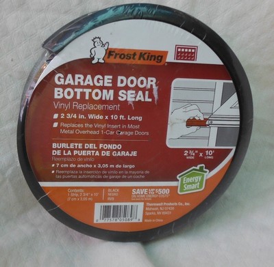 Frost King Rv9 Garage Door Bottom Seal 2 ¾ X10 Black Vinyl Replacement 1 Car Frost King Rv9 Garage Door Bottom Seal, How To Install Frost King Garage Door Bottom Seal