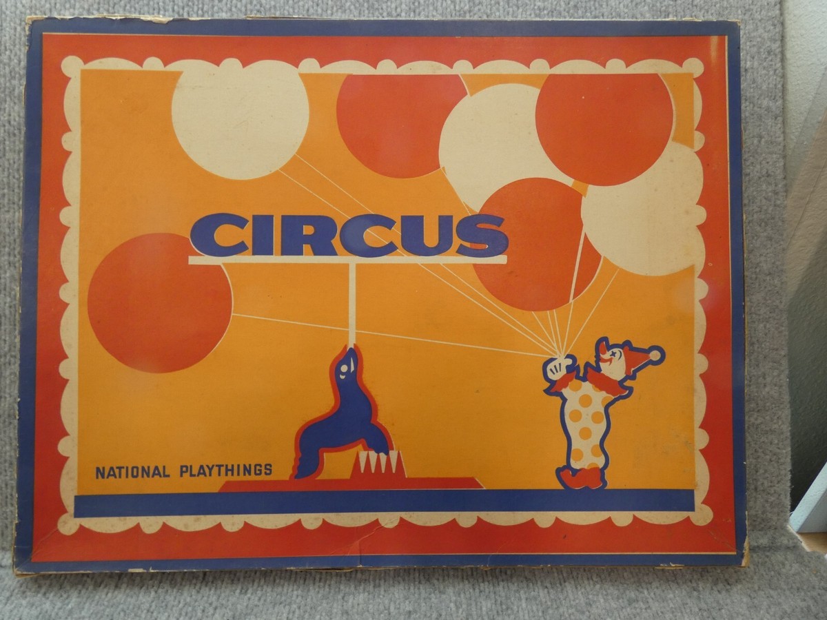 VINTAGE ANTIQUE NATIONAL PLAYTHINGS CIRCUS ORIGINAL BOX | eBay