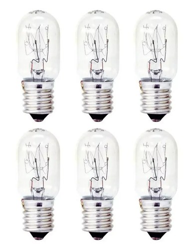 GE 25-Watt Appliance Bulb T7 Intermediate Base for Microwave Oven - 6 Pack
