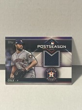 2020 Topps Postseason Performance Relics /99 Gerrit Cole #PPR-GC