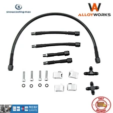 Coolant Steam 4 Corner Port Crossover Hose Kit For LS1 LS3 4.8L 5.7/5.3/6.0/6.2L