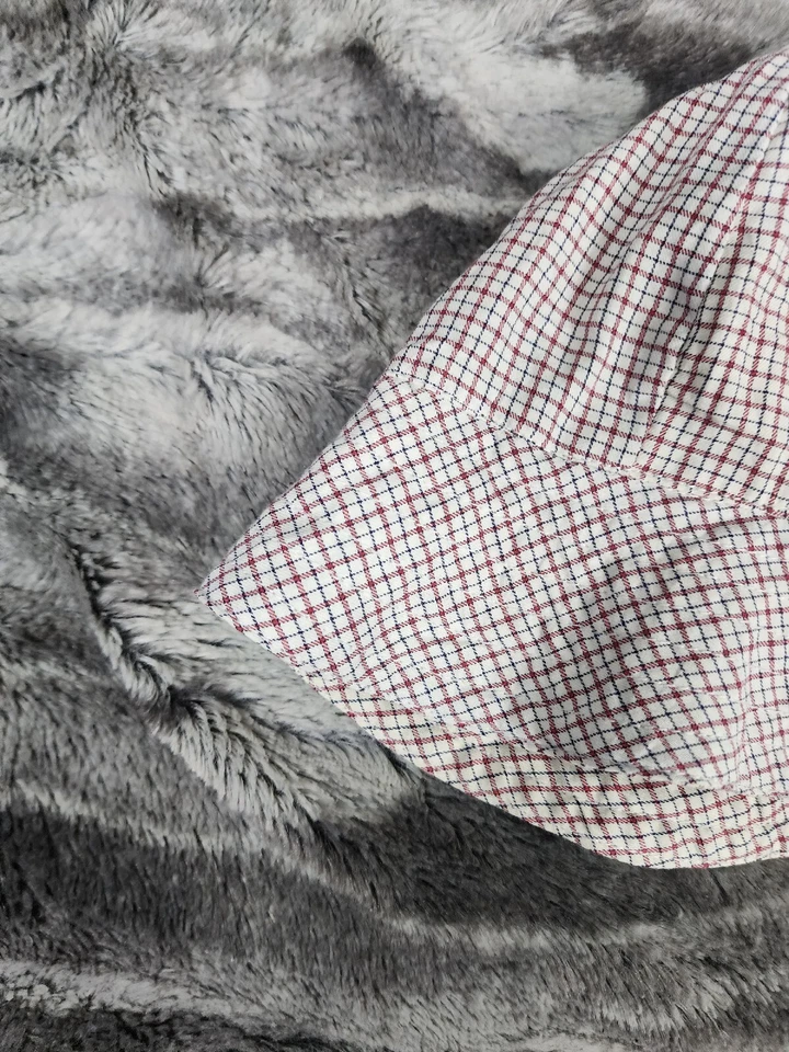 Sombrero Cubo Ralph Lauren Rojo Patrón Cuadros Talla S/M Etiqueta Azul Reelaborado Foto 3 de 4