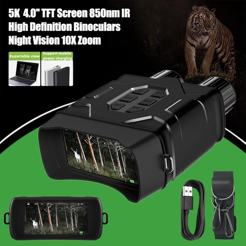N016 5K 10X Zoom Night Vision Binoculars 850nm IR Hunting Telescope Waterproof - Picture 13 of 20