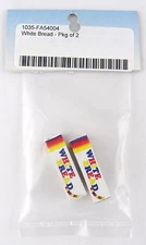 1:12 Scale White Bread Dollhouse Furniture - 2pcs - Farrow #FA54004