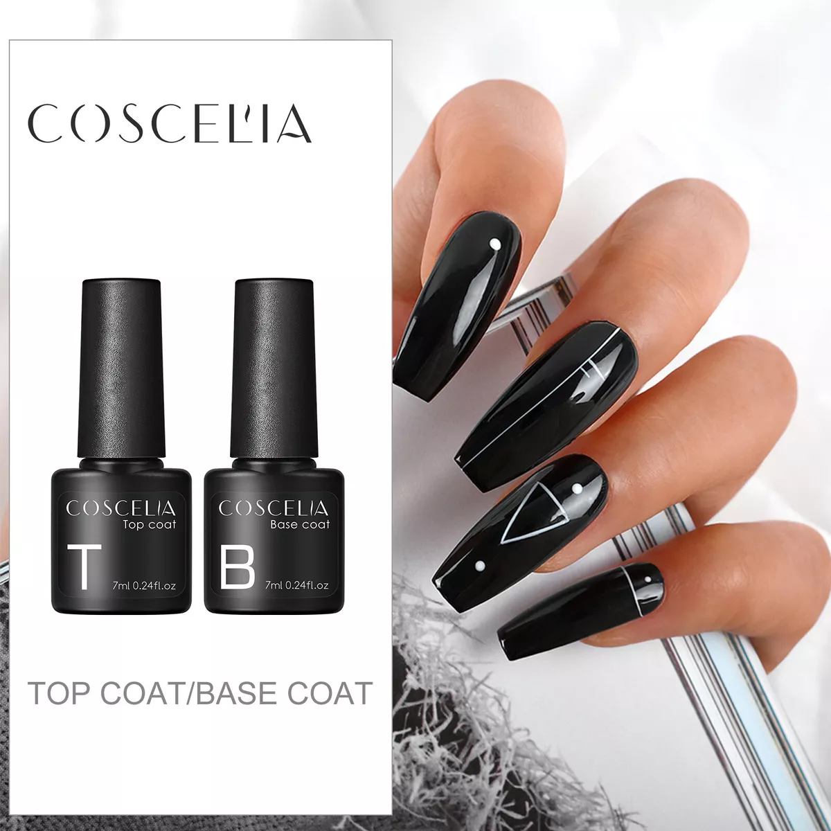 Acrylic top coat nail on sale polish