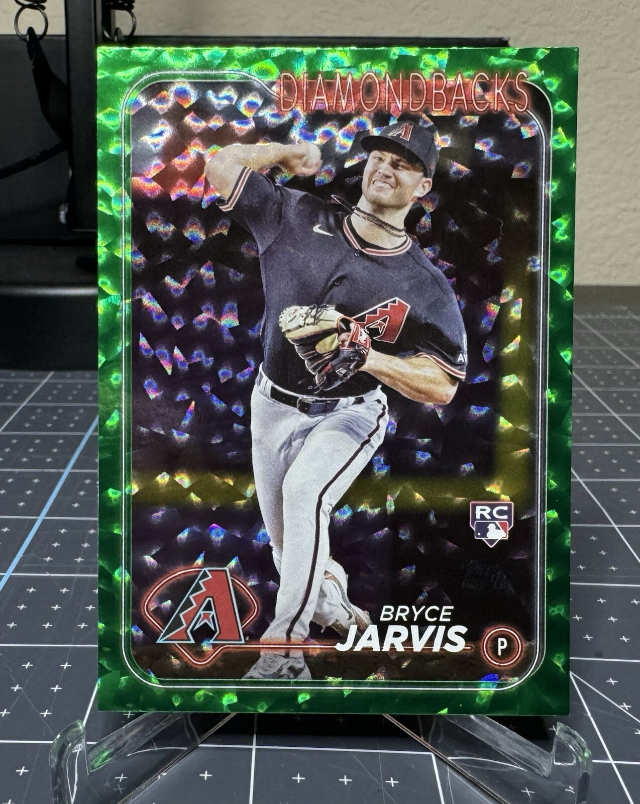 2024 Topps #363 Bryce Jarvis Green Foil #/499 Arizona Diamondbacks RC