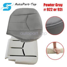 Driver Bottom Seat Cover & Foam Cushion Gray For 2003-2006 Chevy Tahoe Silverado