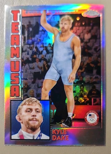 KYLE DAKE 2024 TOPPS CHROME OLYMPICS #84T-11 1984 TEAM USA REFRACTOR Cornell - 第 1/2 張圖片