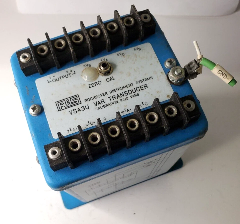 ROCHESTER INSTRUMENT SYSTEMS VAR TRANSDUCER VSA3U VSA3U-Z 85-150VAC/0-5A - Image 3 of 4