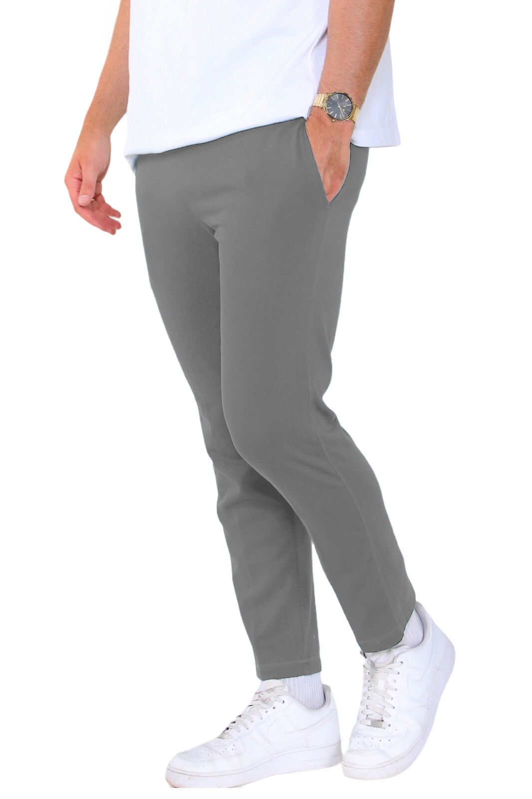 Ex M&S Mens Jogging Tracksuit Bottoms Jogger Open Hem Cotton Rich UK S