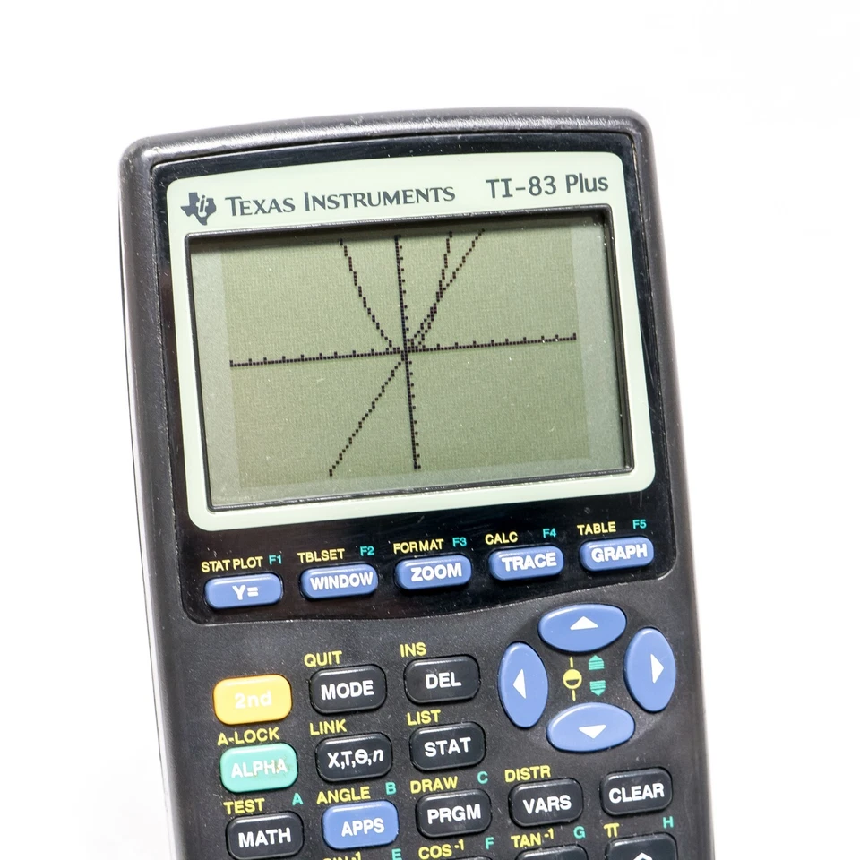 ⭐ Texas Instruments TI-83 Plus Graphing Calculator Black w/ Cover  - TESTED ⭐ - Image 4 of 4