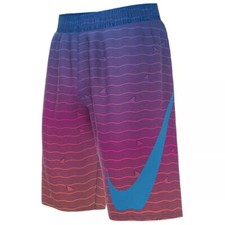 Boys NIKE Shark Stripe Breaker Volley Shorts-Small