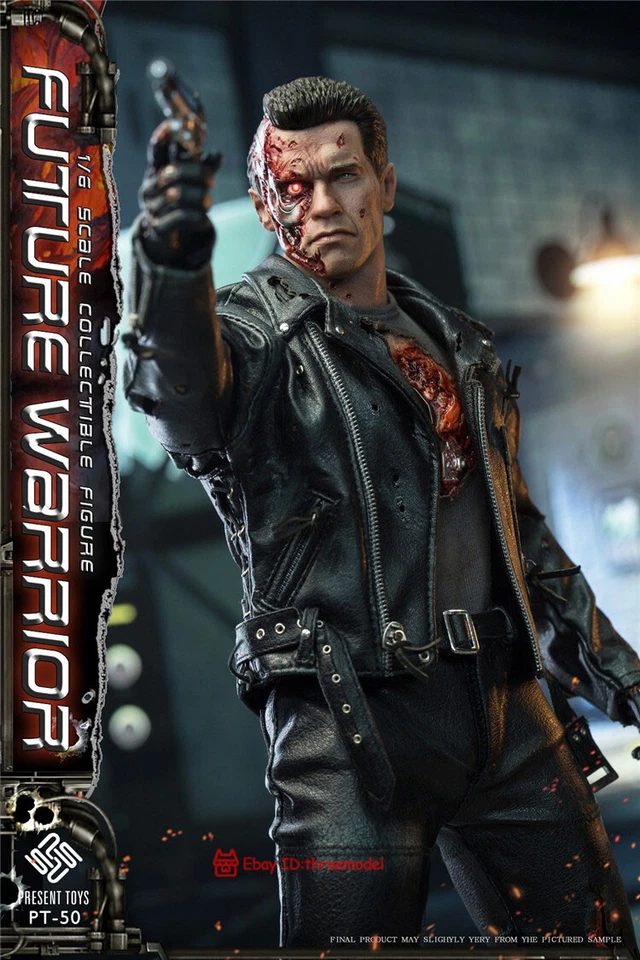 PRESENT TOYS 1/6 PT-sp50 T800 The Terminator Standard Ver Action Figure IN STOCK - Image 3 of 4