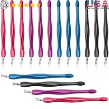 12Pcs Cuticle Pusher Set V Shaped Trimmer Professional Nail Tool Dead Skin Care