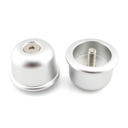 Handlebar End Plug Cap Hand Grip 2PCS For Street Twin Cup Speed T100 T120 Silver - Picture 9 of 10