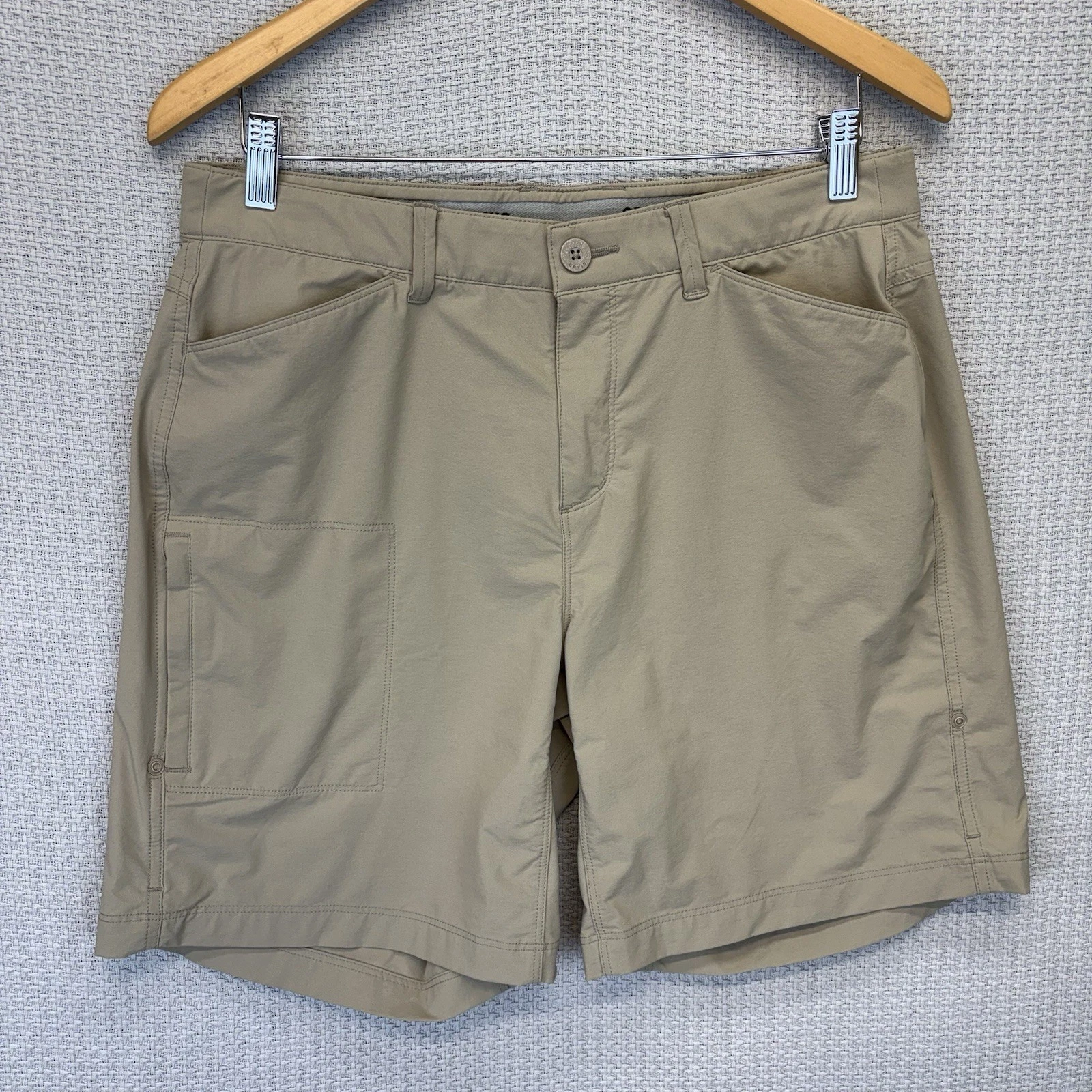 Orvis Jackson Quick-Dry 9” Shorts Men Med 36” Beige Hiking Fishing Zip Pocket