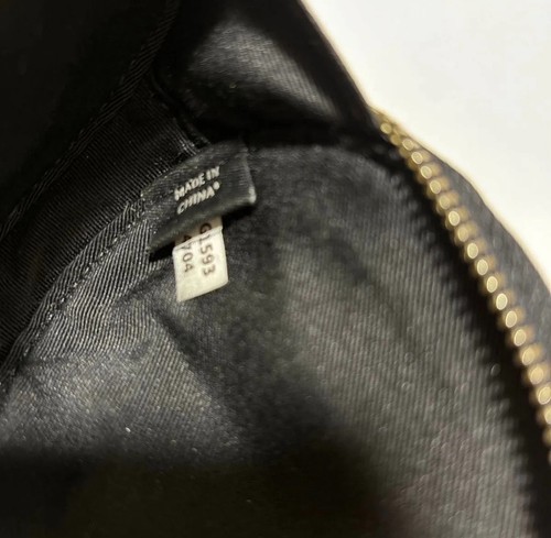 Coach Raccoon Coin Case Black Leather & Shearling Great Condition! - Picture 4 of 4