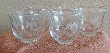 Japanese-style Kiriko Glass Tea Set – 5pcs Cold Tea Cups, Vintage, 7.5cm