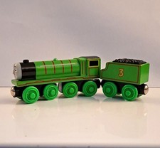 TOMY Wooden Toy Train Engine Henry with Tender Thomas & Friends E2512TFI00