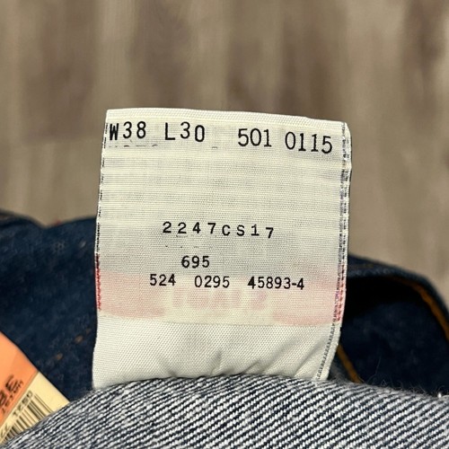 Vtg 90s 1995 501 XX Levis NWT Deadstock Raw Jeans Men's 38x30 (37x30) USA Made - Picture 6 of 9