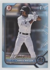 2022 Bowman Prospects Sky Blue Border 148/499 Kahlil Watson #BP-3 nd3
