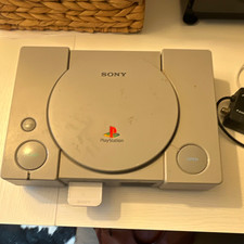 Sony PlayStation 1 PS1 Gray Console w/ RFU Adapter & 1MB Memory Card NTSC-U/C