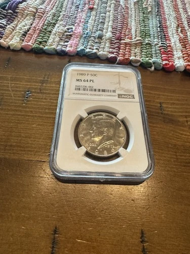 1989 P MS64-PLUS NGC Kennidy Half Dollar.youll Be Amazed By The Sparkl Of This.