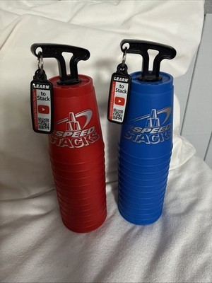 2 sets of 12 WSSA Official Speed Stacking Cups Red & Blue