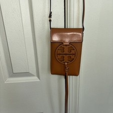 Tory Burch Small Leather Crossbody Purse with Gold Hardware