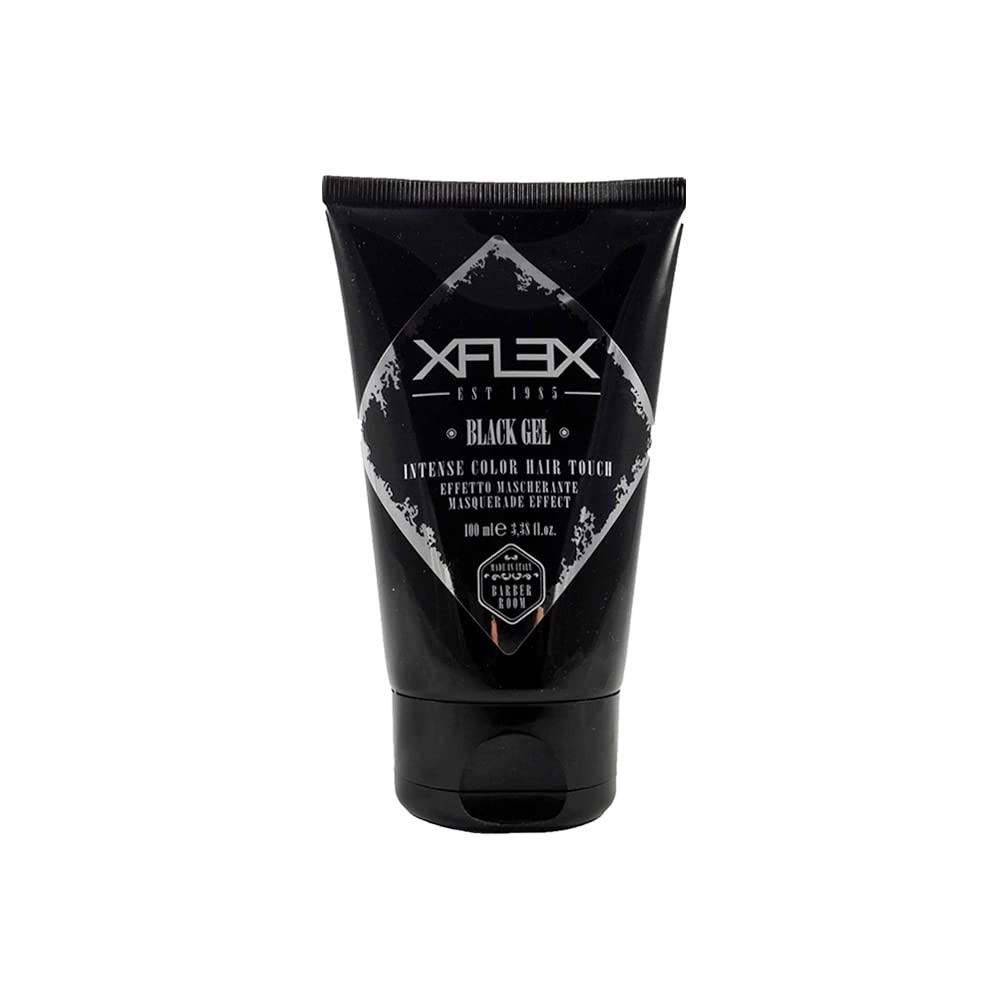Gel cheveux effet masquant Xflex noir pour homme souffrant de calvitie précoce 100ml