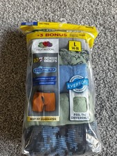 Fruit of the Loom Boys Boxer Briefs 10 Pack Tagless Moisture Wicking L 14-16