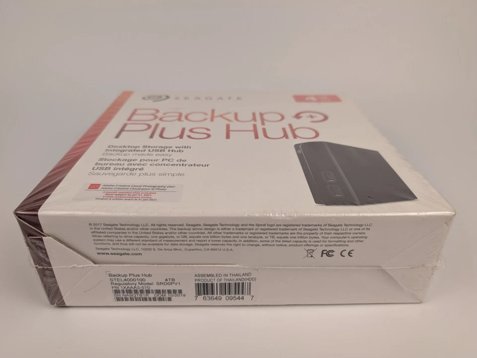 NEW & SEALED Seagate Backup Plus Hub STEL4000100 4TB External USB 3.0 Hard Drive - Image 3 of 4