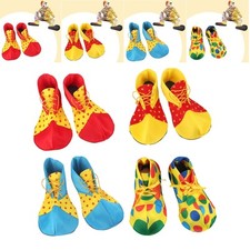 Clown Shoes PU Leather Christmas Party Decorations Holiday Carnival Cosplay