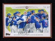 2017 Transcendent MLB Moments Reproductions 76/87 Chicago Cubs Team Sketch 00em