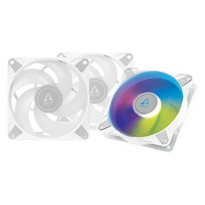 Arctic 12cm P12 Pressure Optimised PWM PST ARGB Case Fans (3 Pack) WHITE
