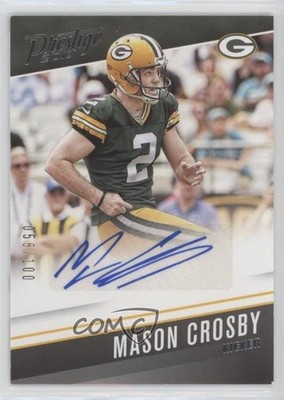2017 Panini Prestige Veteran Signatures 58/100 Mason Crosby #34 Auto 0nr3