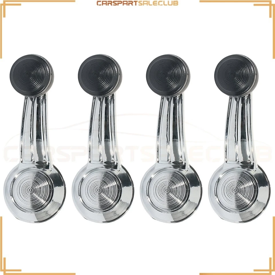 For 1968-90 Cadillac Fleetwood 4.5L V8 Interior LH RH 4X Window Crank Handles - Image 3 of 4