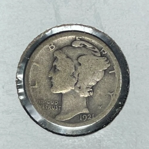 1921-D MERCURY SILVER DIME~ GOOD +  NICE LOOKING COIN