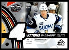 Eetu Luostarinen 2025-26 Game Used 2025 4 Nations Face-Off Fabrics - Team Finlan
