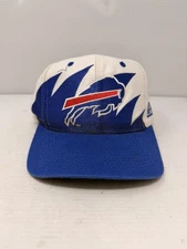 Vintage Buffalo Bills Shark Tooth Logo Athletic Hat Rare 90's Snapback NFL Pro