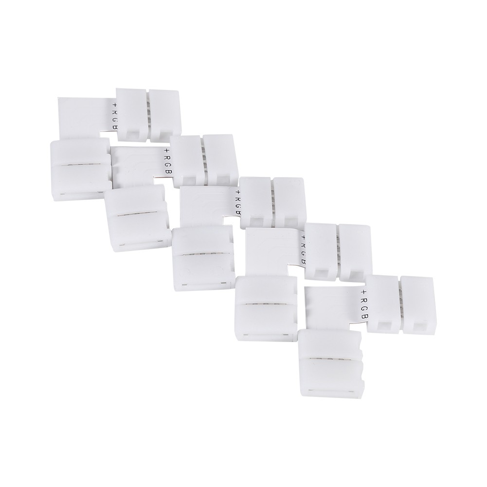 5Pcs L Shape 4pin Connector For RGB 5050 LED Strip Lights