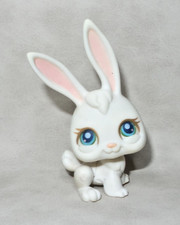 LITTLEST PE TSHOP PETSHOP LPS #03 HASBRO RABBIT RABBIT WHITE HARE BLUE EYES