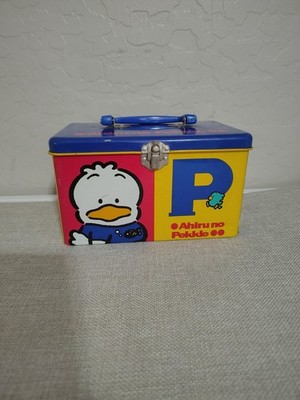 Vintage 90s Sanrio Ahiru No Pekkle Small Metal Box Rare 
