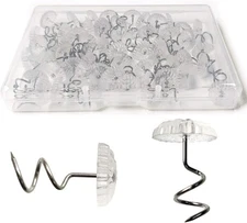 TTSAM Twist Pins with Clear Heads, Ideas Bedskirt for Holds 50pcs 