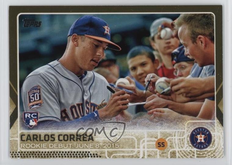 2015 Topps Update Debut Gold 1398/2015 Carlos Correa #US251 Rookie RC 9l6