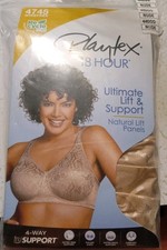 Playtex 18 Hour Bra Ultimate Lift  Support 44DDD Nude 4745 Wirefree NWT