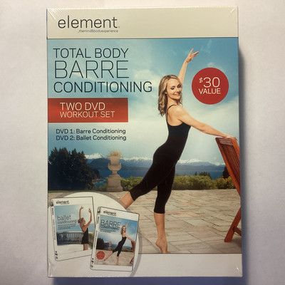 Total Body Barre Conditioning: Ballet & Barre (2013, 2-disc DVD) Element SEALED