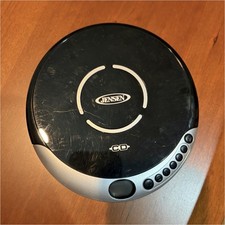 Jensen CD-60C Personal CD Player AC/DC Wired Headphone Jack Black/Silver