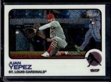 2022 Topps Heritage Juan Yepez Chrome RC Rookie #/999 Cardinals