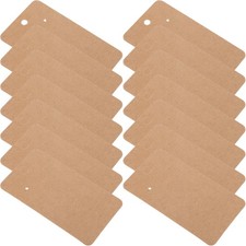 100 Pcs Brown Earring Display Cards Kraft Paper Jewelry Holder Cards 9 x 5 cm